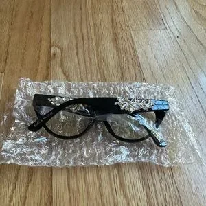 New in Box Women\'s Zigi + Marais Black Cat Eye Blue Light Blocking Glasses ANTHROPOLOGIE ZIGI & MARAIS Blue Light Blocking Lens Audrey  main image 4